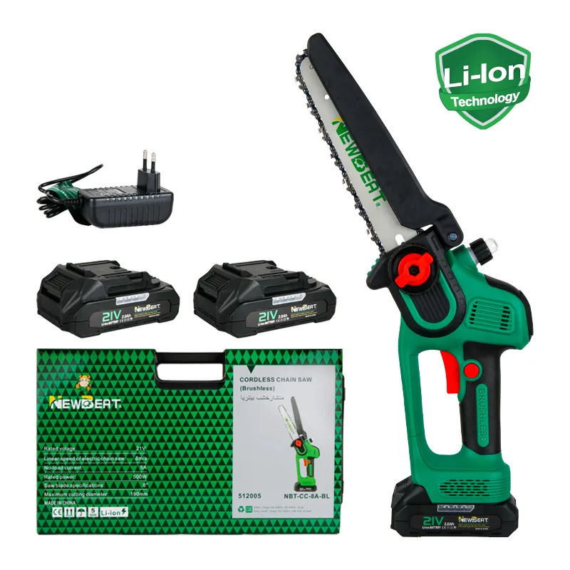 Newbeat NBT-CS-8A-BL 8 Inch Cordless Brushless Chain Saw