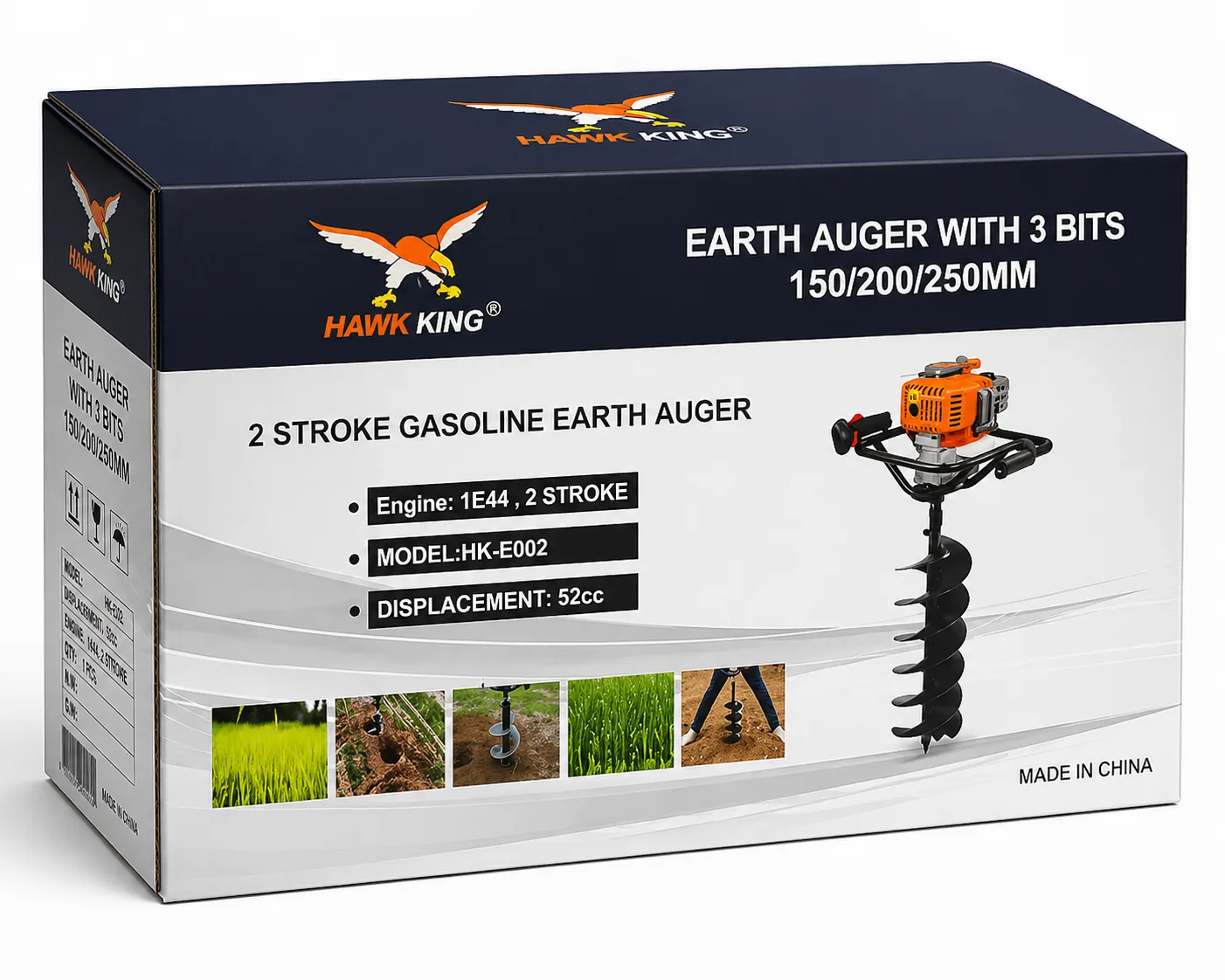 Hawk King Earth Auger 52cc 4 Stroke and 2 Stroke