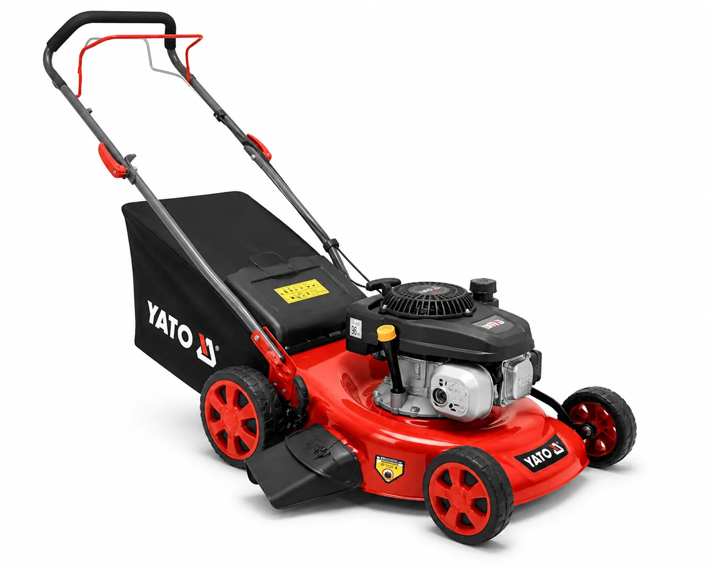 YATO 18-Inch Petrol Hand Push Lawn Mower 2200W 3HP